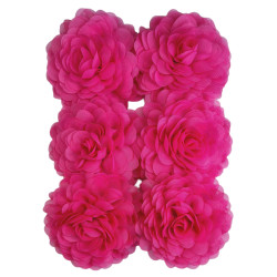 Hot pink chiffon corsage