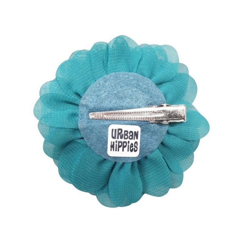 Jet Blue chiffon corsage