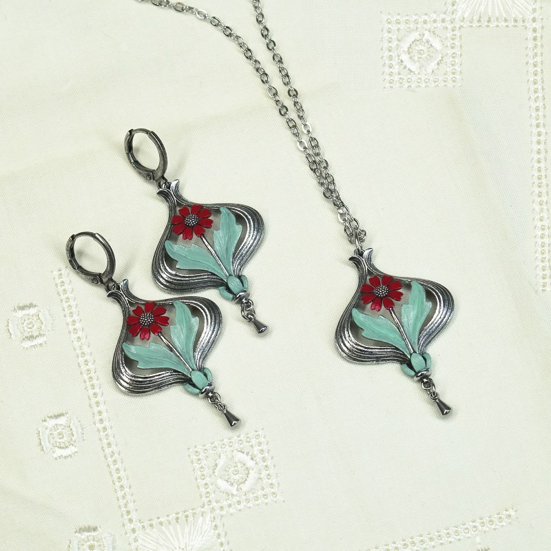 Arabella red Earrings sp