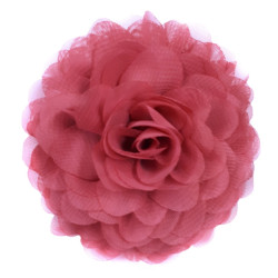 Rosewood chiffon corsage