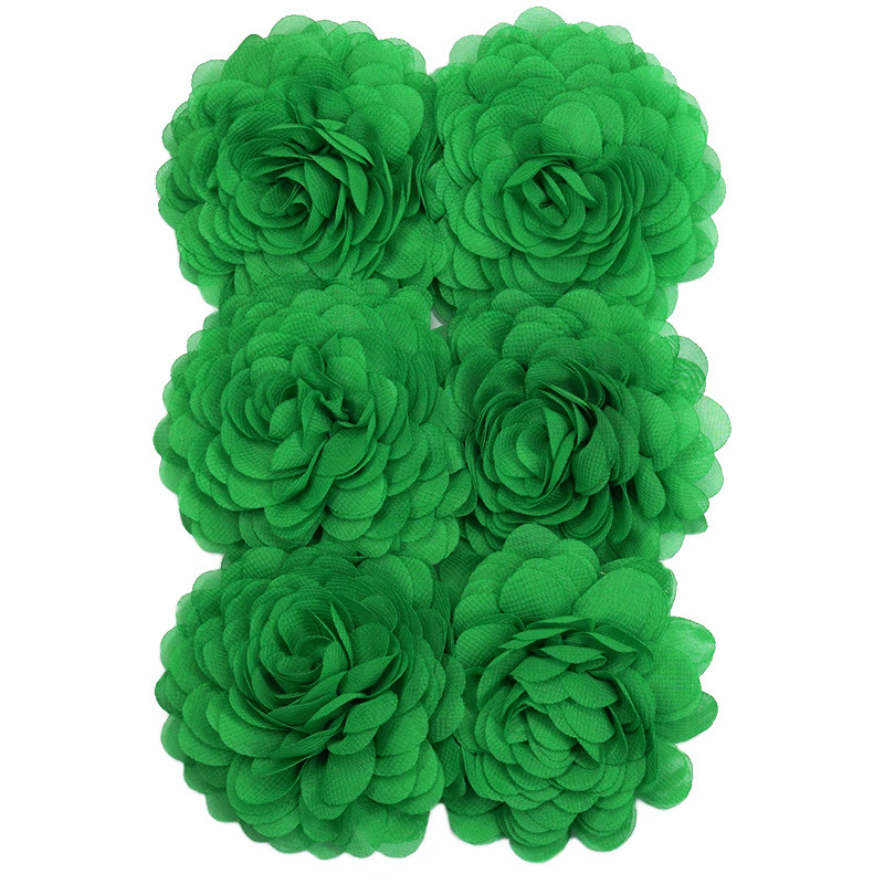 Kelly green Chiffon Corsage