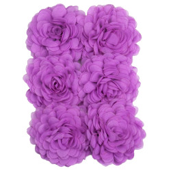 Violet Tulle Chiffon Corsage