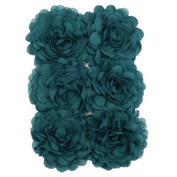 Petrol chiffon corsage