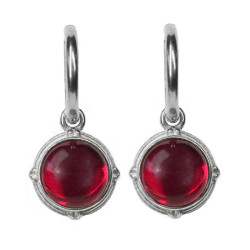 Saga ruby earrings