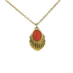 Venus Bloodcoral chain gold