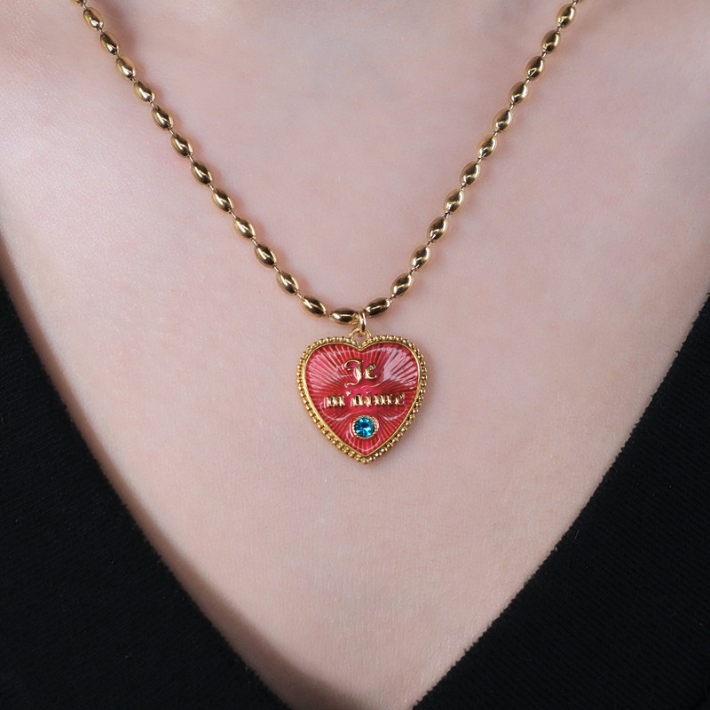 Je m'aime chain bloodorange