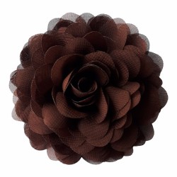 Coffee chiffon corsage