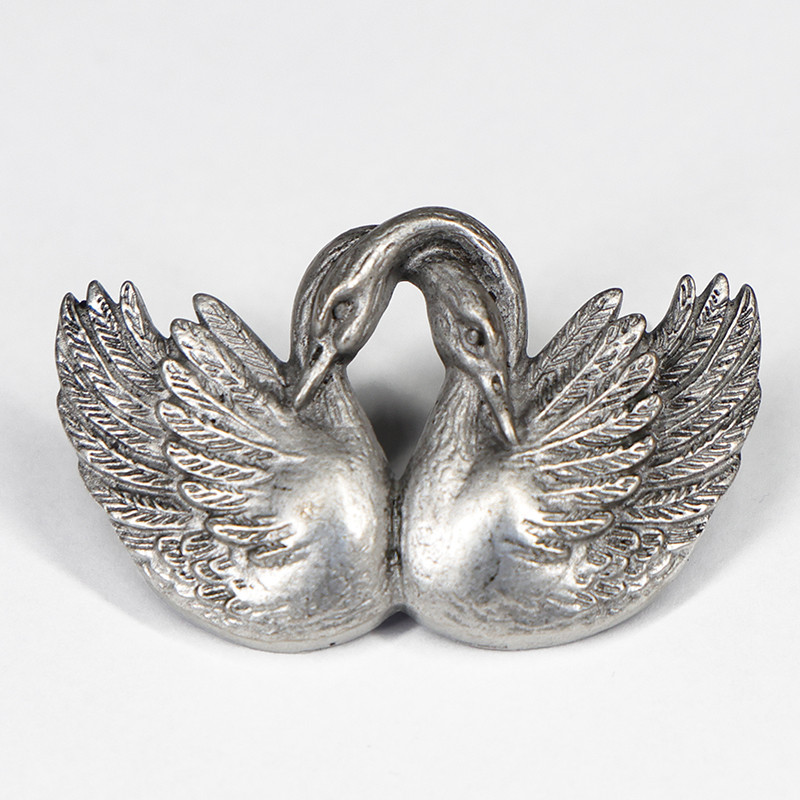 Swan Vest clip silver