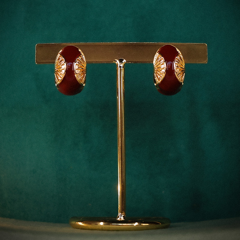 Garbo Maroon Gold
