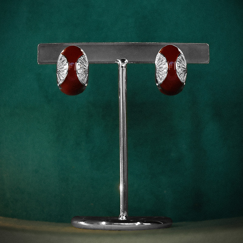 Garbo Maroon Silver