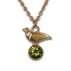 Merle Chain Gold & Moss