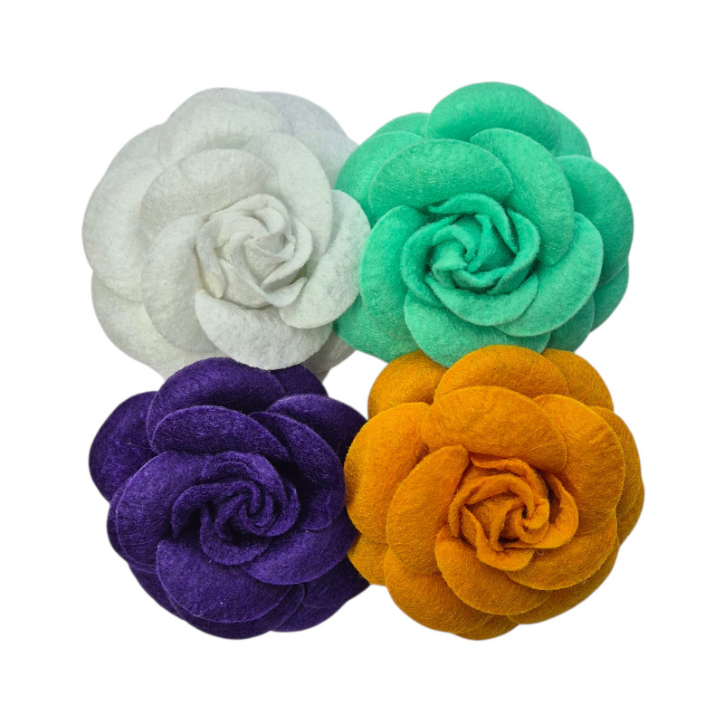 Vilten roos 4-pack cool