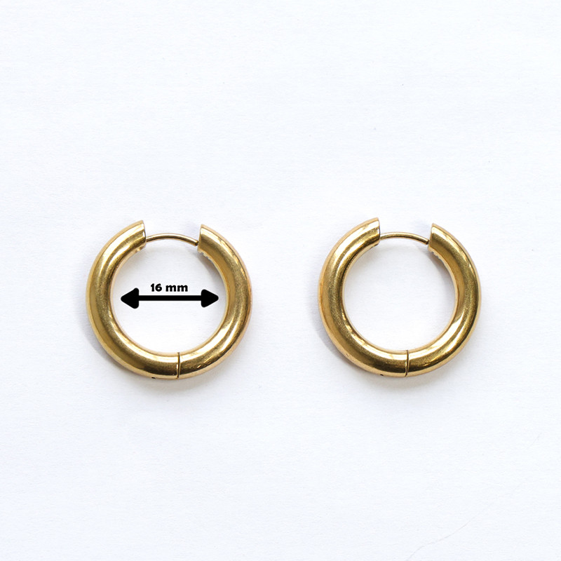 Basic hoops gold/big