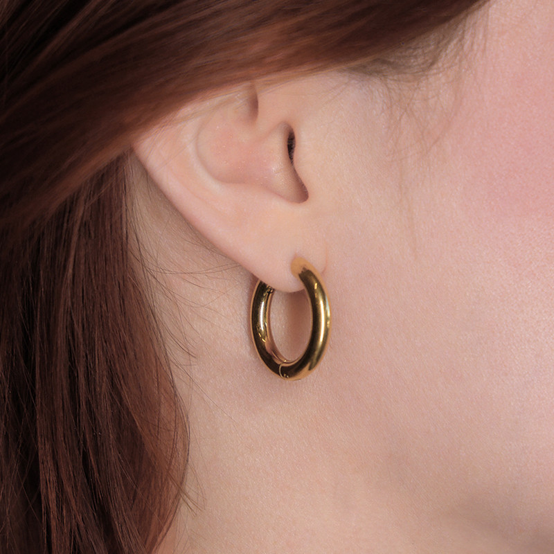 Basic hoops gold/big