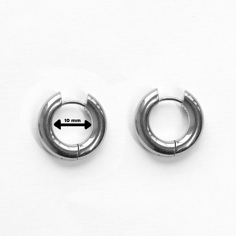 Basic hoops silver/small