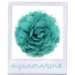 Aquamarine chiffon corsage