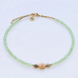 Shortie peridot & pink