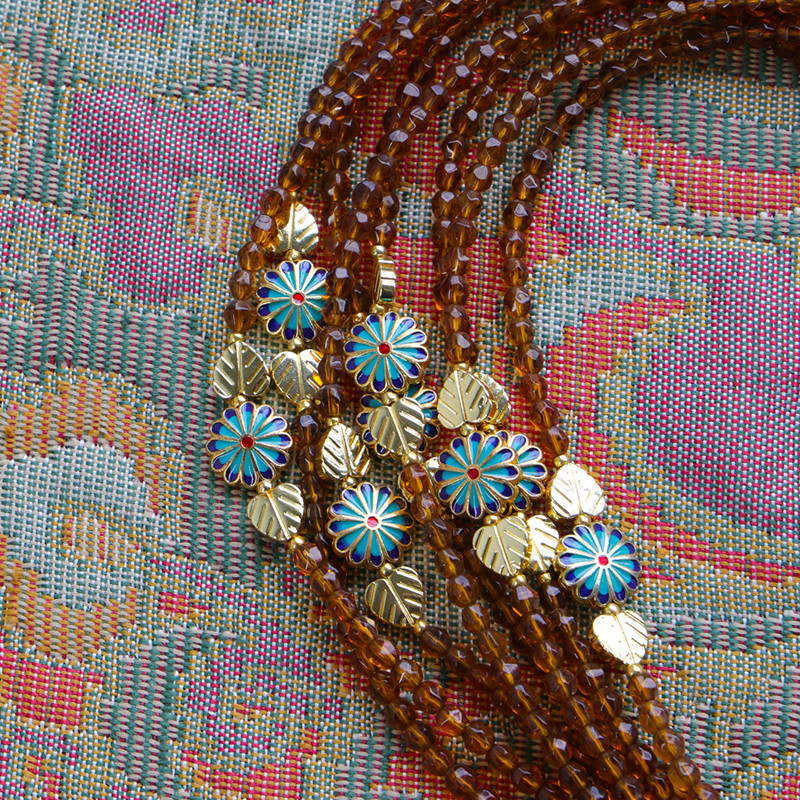 Shortie brown & aqua
