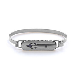 Bangle French Lily silver