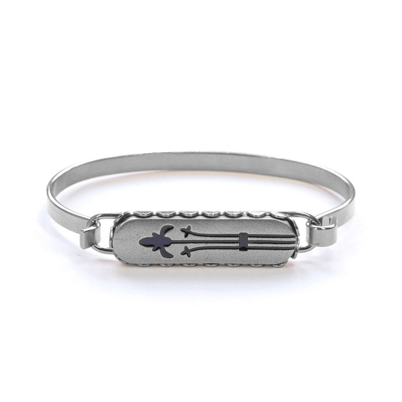 Bangle French Lily silver