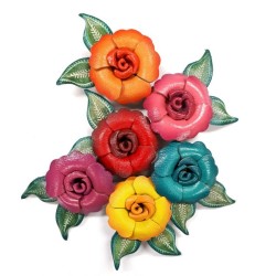 Aqua Primrose Broche