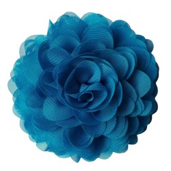 Capri Blue chiffon corsage