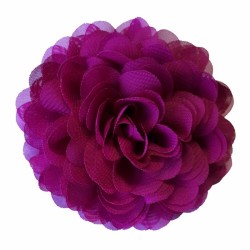 Violet Pink chiffon corsage