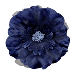 Big flower Night Blue