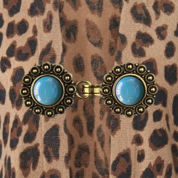Vest clip gold&aqua