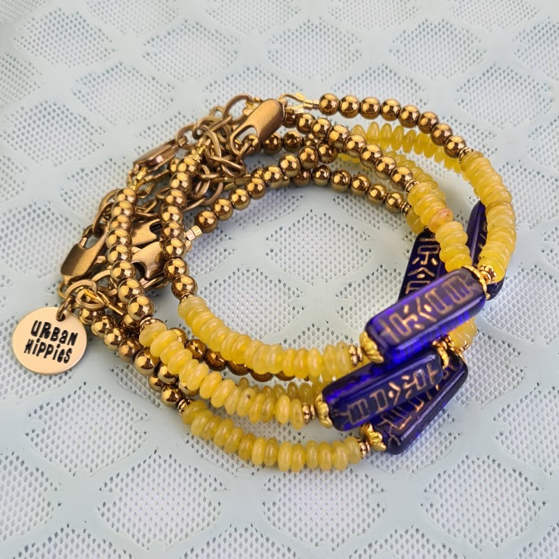 Lucky Yellow Jade bracelet