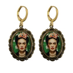 Frida bronze earrings