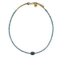 Choker washed aqua