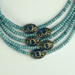 Choker washed aqua
