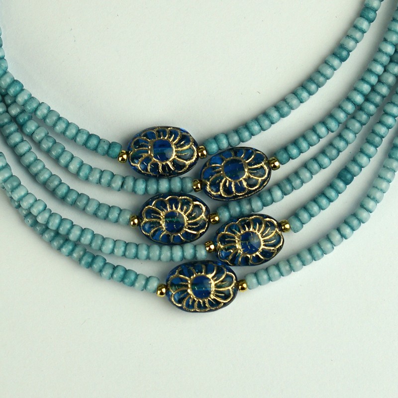 Choker washed aqua