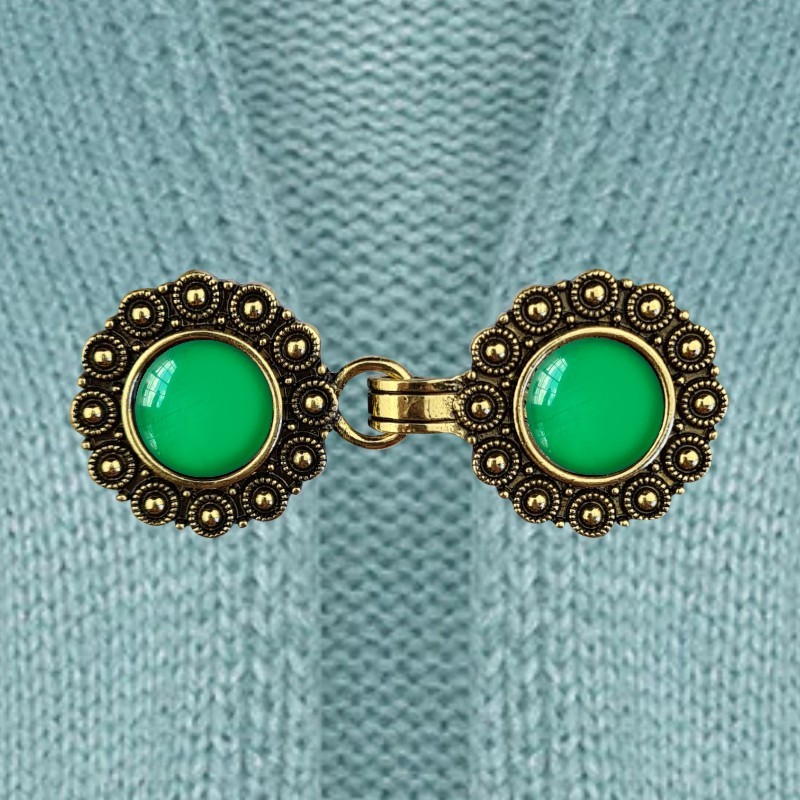 Vest clip gold&kelly Green