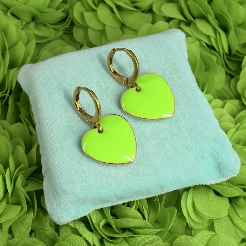 Lime hartjes goud
