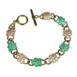 Garland bracelet peach/lilac
