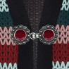 Vest clip silver/red