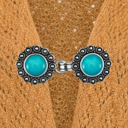 Vest clip silver/aqua