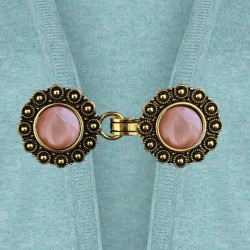 Vest clip gold&terra pink