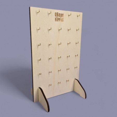 Wooden earring display