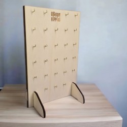 Wooden earring display