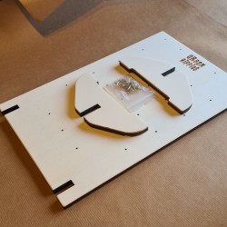 Wooden earring display