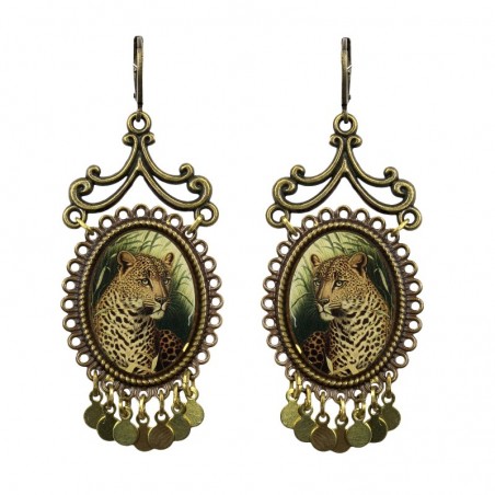 Leopard earrings