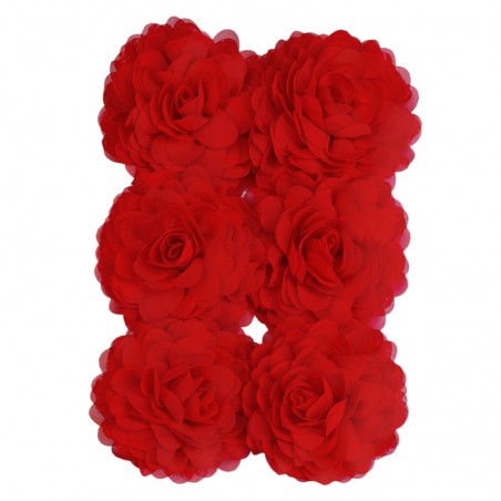 Chiffon Poppy Red 6x
