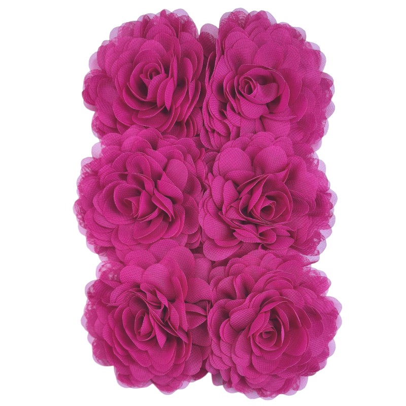 Chiffon raspberry 6x
