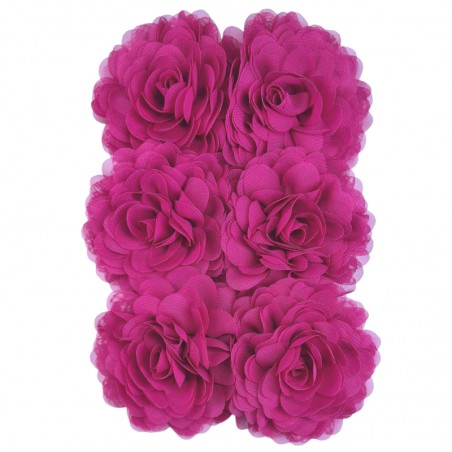 Chiffon raspberry 6x