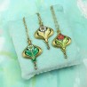 Arabella aqua Earrings
