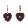 Je m'aime earrings plum