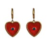 Je m'aime earrings bloodorange
